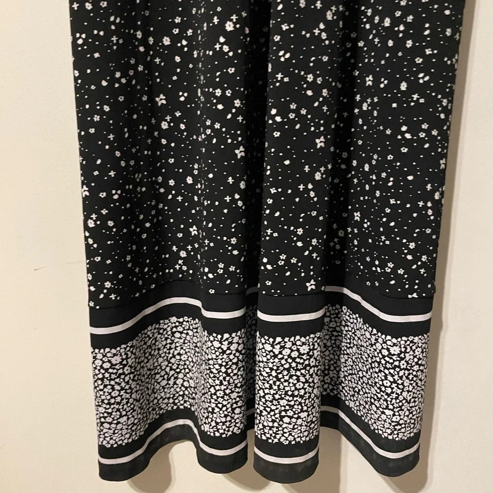Michael Kors Nora Print Border Maxi Dress Size Medium - Picture 6 of 10